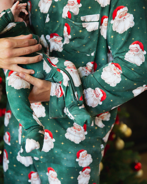 Baby Kids Bamboo Pajamas — Claus Encounters Convertible Romper — Image 5