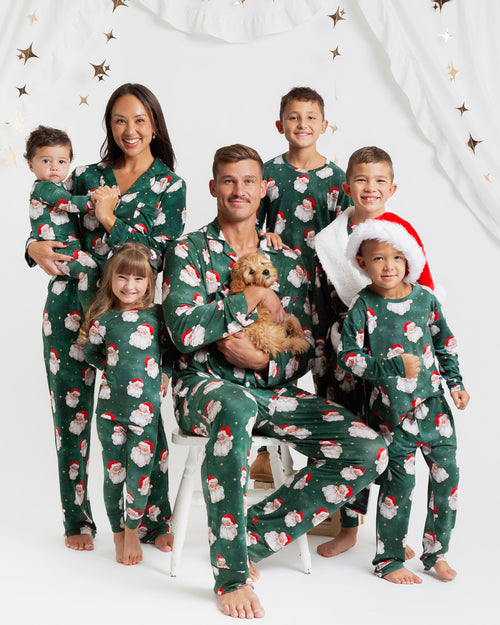 Baby Kids Bamboo Pajamas — Claus Encounters Convertible Romper — Image 11