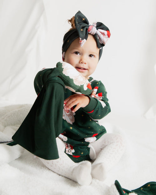 Baby Kids Bamboo Pajamas — Claus Encounters Lovey — Image 3