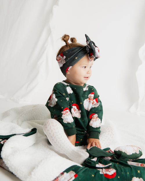 Baby Kids Bamboo Pajamas — Claus Encounters Bum Bum Blanket - Plush — Image 8