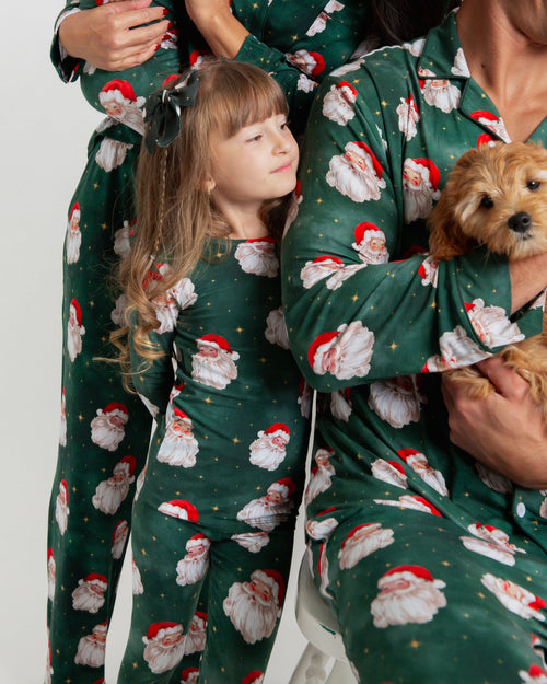 Baby Kids Bamboo Pajamas — Claus Encounters Woven Piggy Clip Set — Image 4