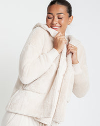 Baby Kids Bamboo Pajamas — Cream Puff Women's Cozy Cardigan — Image 1