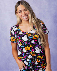 Baby Kids Bamboo Pajamas — Fright Bites Women's Short Sleeve T-Shirt — Image 1