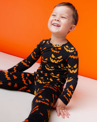 Baby Kids Bamboo Pajamas — Grin Reaper Long Sleeve Pajama Set — Image 2