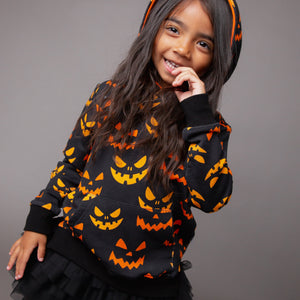 Baby Kids Bamboo Pajamas — Grin Reaper Pullover Hoodie — Image 2
