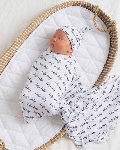 Baby Kids Bamboo Pajamas — Hello Baby Keepsake Bundle — Image 3