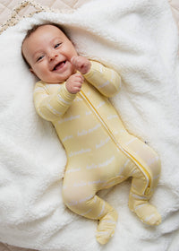 Baby Kids Bamboo Pajamas — Hello Sunshine Keepsake Bundle — Image 2