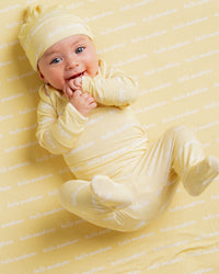 Baby Kids Bamboo Pajamas — Hello Sunshine Newborn Set — Image 1