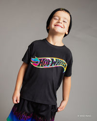 Baby Kids Bamboo Pajamas — Hot Wheels™ Color Rush T-Shirt — Image 1
