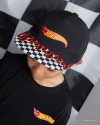 Baby Kids Bamboo Pajamas — Hot Wheels™ Finish Line Hat — Image 1