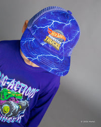 Baby Kids Bamboo Pajamas — Hot Wheels™ Monster Trucks Mega-Wrex Hat — Image 1