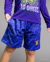 Baby Kids Bamboo Pajamas — Hot Wheels™ Monster Trucks Mega-Wrex Mesh Shorts — Image 1