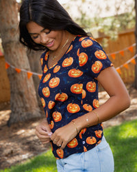 Baby Kids Bamboo Pajamas — Jack Of All Frights Women's Short Sleeve T-Shirt — Image 1