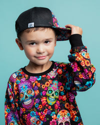 Baby Kids Bamboo Pajamas — Killer Smile Hat — Image 1