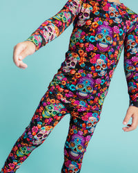 Baby Kids Bamboo Pajamas — Killer Smile Long Sleeve Pajama Set — Image 3