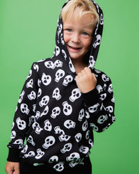 Baby Kids Bamboo Pajamas — No Bones About it Pullover Hoodie — Image 1