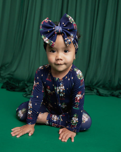 Baby Kids Bamboo Pajamas — Nutty By Nature Biggie Bow — Image 5