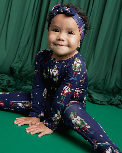 Baby Kids Bamboo Pajamas — Nutty By Nature Headwrap — Image 4
