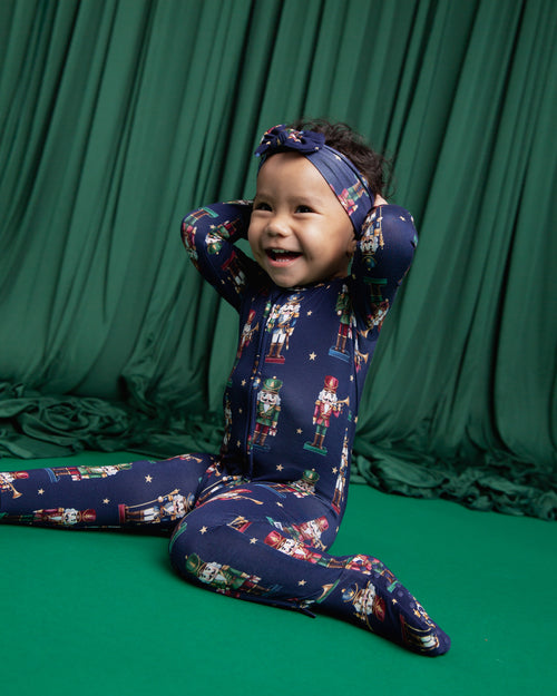 Baby Kids Bamboo Pajamas — Nutty By Nature Headwrap — Image 5