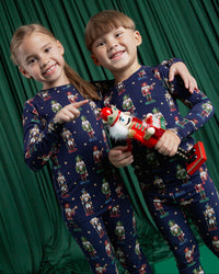 Baby Kids Bamboo Pajamas — Nutty By Nature Long Sleeve Pajama Set — Image 1