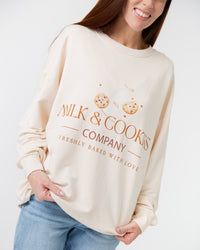 Baby Kids Bamboo Pajamas — One Smart Cookie Adult Unisex Crew Neck Sweatshirt — Image 1