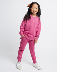 Baby Kids Bamboo Pajamas — Berry Cozy + Plum Pickin’ Jogger Sets Bundle — Image 2