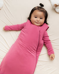 Baby Kids Bamboo Pajamas — Plum Pickin’ Sleep Sack — Image 1