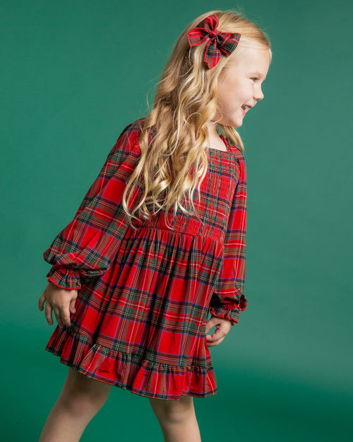 Baby Kids Bamboo Pajamas — Prepped & Plaid Woven Piggy Clip Set — Image 4