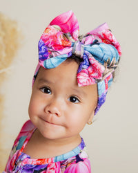 Baby Kids Bamboo Pajamas — Pretty Little Patch Biggie Bow — Image 1