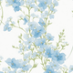 Light blue floral pattern featuring Forget Me Not flowers on a white background