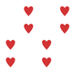 Red hearts arranged in a 2 by 2 grid pattern.