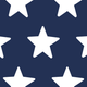 Navy blue background with white stars pattern