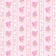 Repeating pink rose and narrow stripe vintage wallpaper pattern