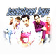 Backstreet Boys band members posing together with the text 'backstreet boys' above them.
