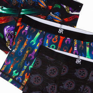 Baby Kids Bamboo Pajamas — Hot Wheels™ Race Day 3-Pack Boy's Boxer Brief Underwear — Image 2