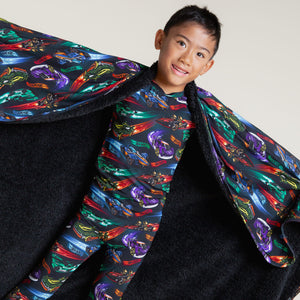 Baby Kids Bamboo Pajamas — Hot Wheels™ Race Day Bum Bum Blanket - Plush — Image 4