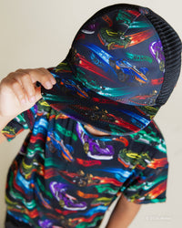 Baby Kids Bamboo Pajamas — Hot Wheels™ Race Day Hat — Image 3
