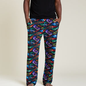 Baby Kids Bamboo Pajamas — Hot Wheels™ Race Day Men's Pajama Pants — Image 1