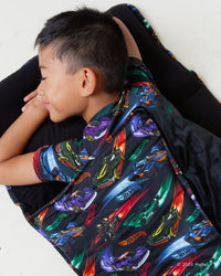 Baby Kids Bamboo Pajamas — Hot Wheels™ Race Day Sleeping Bag — Image 5