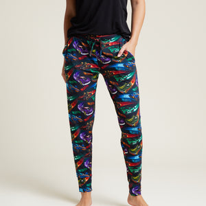 Baby Kids Bamboo Pajamas — Hot Wheels™ Race Day Women's Pants — Image 1