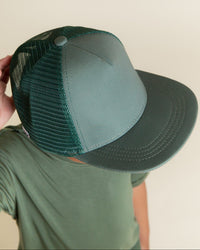 Baby Kids Bamboo Pajamas — Sage the Day Hat — Image 1