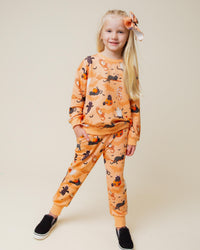 Baby Kids Bamboo Pajamas — Scaredy Catwalk Relaxed Fit Jogger Set — Image 1