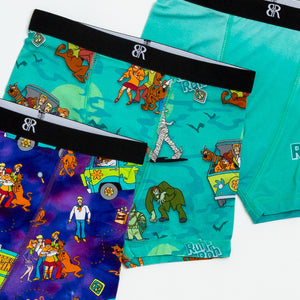Baby Kids Bamboo Pajamas — Scooby-Doo™ Mystery Crew 3-Pack Boy's Boxer Brief Underwear — Image 2