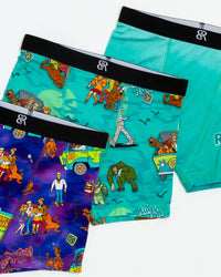 Baby Kids Bamboo Pajamas — Scooby-Doo™ Mystery Crew 3-Pack Boy's Boxer Brief Underwear — Image 2