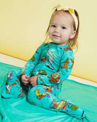 Baby Kids Bamboo Pajamas — Scooby-Doo™ Mystery Crew Convertible Romper — Image 4