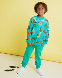 Baby Kids Bamboo Pajamas — Scooby-Doo™ Mystery Crew Relaxed Fit Jogger Set — Image 1