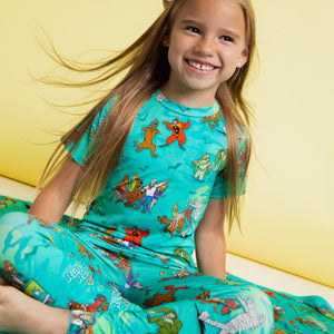 Baby Kids Bamboo Pajamas — Scooby-Doo™ Mystery Crew Short Sleeve Pajama Set — Image 3