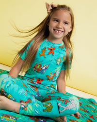 Baby Kids Bamboo Pajamas — Scooby-Doo™ Mystery Crew Short Sleeve Pajama Set — Image 3