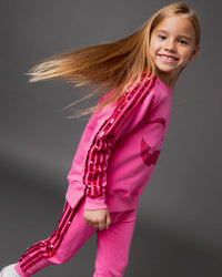 Baby Kids Bamboo Pajamas — Girl's Jack-O-Lantern Jogger Set — Image 1