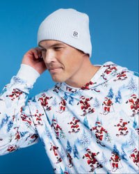 Baby Kids Bamboo Pajamas — Sleigh the Slopes Adult Beanie — Image 1